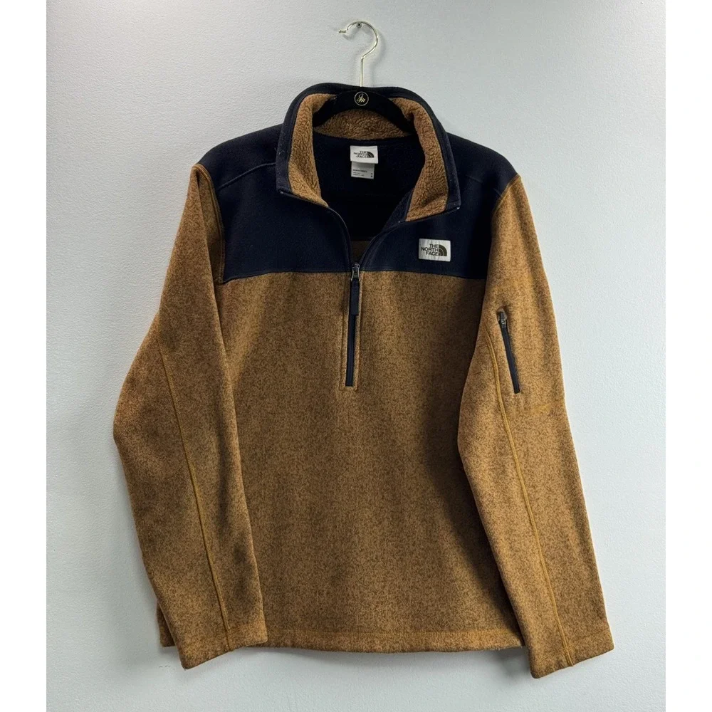 The North Face Gordon Lyons Jacket Mens M Knit Fleece 1/4 Zip NF0A3YR8